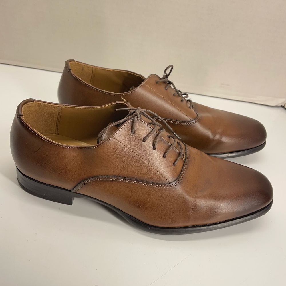 Zara Man Classic Brown Leather Men's Dress Shoes Size 42 (9 US)